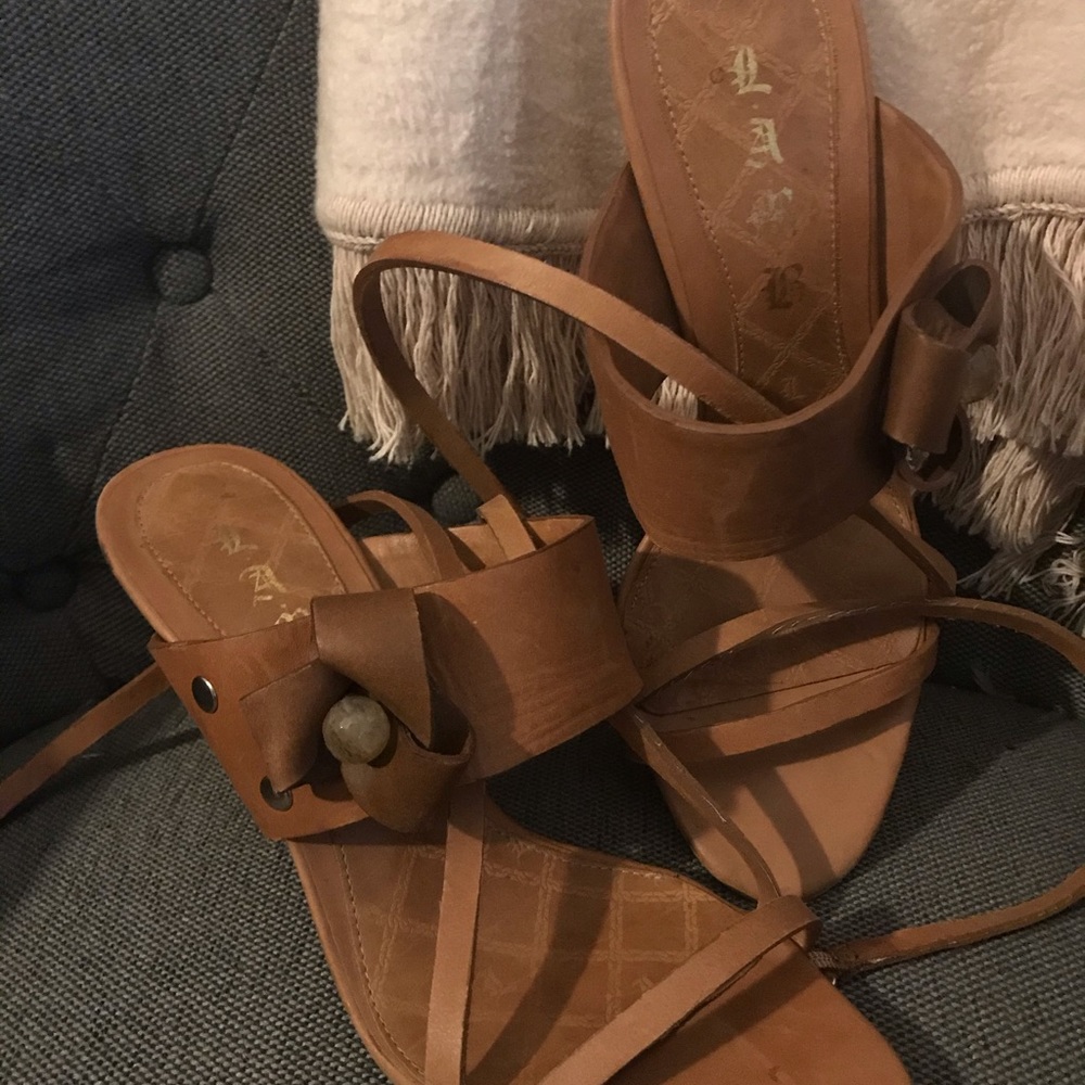 Brown shoes by lamb